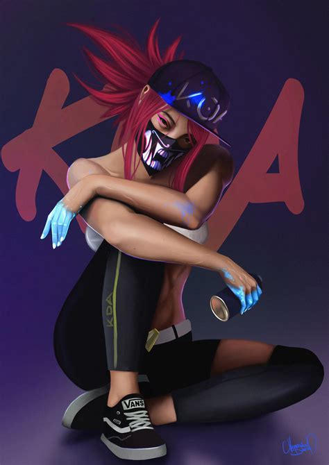 kda fan art|akali lol fan art.